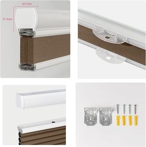 Componentes para Persianas de Panal de Abeja de Venta Directa de Fábrica, Manuales, Integrados para Ventanas Francesas, Diseño Moderno, Impermeables, Anti-UV, Ignífugos - Product Image 3