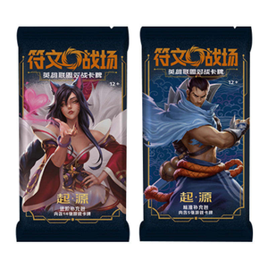 Cartes de poker à collectionner YQ League of <span class=keywords><strong>Legends</strong></span>, version officielle, cartes de jeu de la série Rune Battlefield en chinois simplifié, motif Crack Blade - Product Image 3
