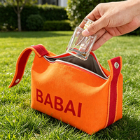 Sacs de voyage en toile unie avec fermeture éclair, trousse de toilette, sac de maquillage personnalisé résistant à l'eau, cadeau de beauté