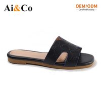 Sandalias Planas con Forma de H para Mujer, Transpirables, Perforadas, Punta Abierta, Ligeras, Antideslizantes, para Playa y Verano