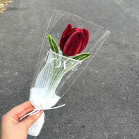 Bouquet de Tulipes Artificielles pour la Fête des Mères Cadeaux de Graduation, Tulipe et Tulipe Créative