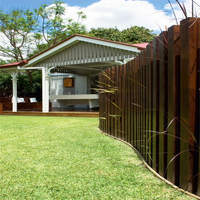 Corten – clôtures d'intimité en acier, jardin, maison, construction de bétail, panneaux de clôture/clôture en métal