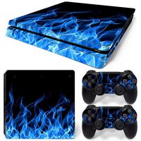 Autocollants intégraux pour console de jeu compatibles PS4 Slim, film ciel étoilé, autocollants latéraux ciel étoilé, accessoires, autocollants pour manettes