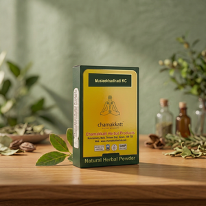 Chamakkatt Musleekhadiradi KC Polvo Herbal Natural 100 g para Aliviar el Dolor de Espalda, Suministro para el Cuidado de la Salud, Hecho en Kerala, Certificado ISO - Product Image 2
