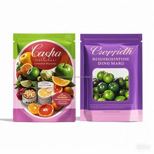 Punto de fábrica Impresión personalizada Papel de aluminio Sellado de tres lados Bolsa de embalaje de plástico al vacío Impresión en color - Product Image 4