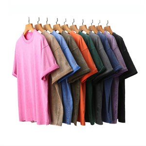 Camiseta desgastada Algodón liso Camisetas masculinas Precio al por mayor Camisetas gráficas casuales para hombres - Product Image 1