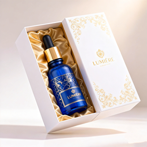 En stock, flacon bleu essentiel de 15 ml, flacon pharmaceutique avec compte-gouttes personnalisé pour huile essentielle, sérum pour la peau, produits chimiques, parfum - Product Image 3