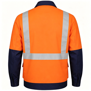 Chemise de travail haute visibilité à manches longues avec logo personnalisé, chemise de travail haute visibilité pour ingénieurs, ouvriers, agents de sécurité - Product Image 3