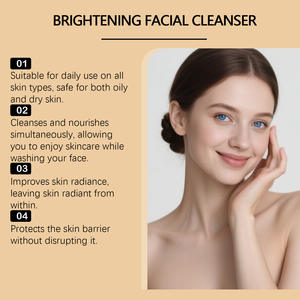 Productos de Cuidado <span class=keywords><strong>Facial</strong></span> de Marca Privada, <span class=keywords><strong>Leche</strong></span> <span class=keywords><strong>Limpiadora</strong></span> Hidratante, Limpiador <span class=keywords><strong>Facial</strong></span> Suave con Cúrcuma - Product Image 3