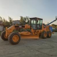 Niveleuse à moteur Caterpillar CAT 140G d'occasion, Niveleuse routière CAT 140G d'origine avec ripper, Peinture d'origine en bon état