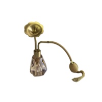 Diffuseur de parfum de luxe, atomiseur de senteur, diffuseur d'huile, sans BPA, sans alcool, bouteille en métal et cristal artisanale, pompe à air dorée