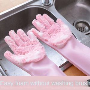 Gants de cuisine en silicone sans BPA, best-sellers, pour le lavage de la vaisselle et le nettoyage de la cuisine, au prix d'usine - Product Image 3
