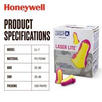 Bouchons d'oreilles en mousse HoneyWell avec adhésif en silicone, confortables, réduisant le bruit, 200 paires/boîte