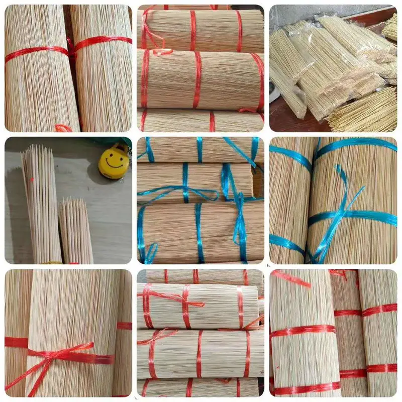 Mesin membuat bahan kayu bambu mentah India ekspor stik dupa gaharu impor bahan baku stik kayu