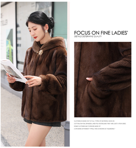 Nuova moda da donna giacca <span class=keywords><strong>di</strong></span> pelliccia <span class=keywords><strong>di</strong></span> <span class=keywords><strong>visone</strong></span> corta alla moda <span class=keywords><strong>con</strong></span> <span class=keywords><strong>cappuccio</strong></span> Casual invernale <span class=keywords><strong>cappotto</strong></span> in pelliccia <span class=keywords><strong>di</strong></span> <span class=keywords><strong>visone</strong></span> naturale - Product Image 6