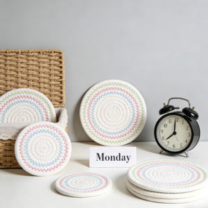 Set de table en tissu de style nordique, isolant thermique, anti-brûlure, épaissi - Product Image 4