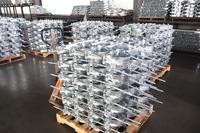 Pince de fixation pour poteau de distribution d'énergie électrique, en acier au carbone électrogalvanisé renforcé, taille personnalisée disponible