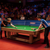 Table de billard/snooker en marbre de 7/8/9 pieds, multi-jeux, prix abordable, directement de l'usine
