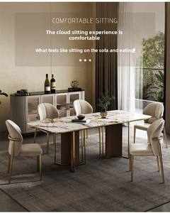 Легкий Роскошный домашний обеденный стул нордическая спинка удобный Ресторан Современный простой обеденный стул - Product Image 2