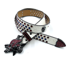 <span class=keywords><strong>Ceinture</strong></span> Y2K à strass en promotion avec nouvelle <span class=keywords><strong>ceinture</strong></span> <span class=keywords><strong>Western</strong></span> Diamond BB, <span class=keywords><strong>boucle</strong></span> pirate de style nouveau, en <span class=keywords><strong>cuir</strong></span> PU et plastique orné de cristaux - Product Image 1