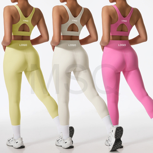 Custom Gym Clothing Workout Sets For Women Athletic Suit Quick Dry Yoga Bra Sports Leggings Plus Size Gym Fitness Activewear Set