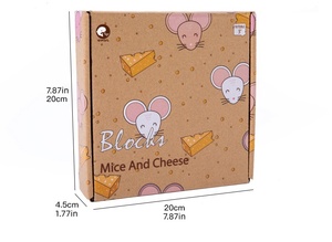 Blocchi da Costruzione Impilabili Personalizzati, Giochi di Equilibrio, <span class=keywords><strong>Puzzle</strong></span> DIY Topo e Formaggio, Giocattoli Educativi per Bambini e Bambine - Product Image 6