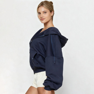 Sudadera con Capucha de Forro Polar Tejido Estampado para Mujer, con Cierre de Cremallera, Transpirable, de Secado Rápido, para Correr, Fitness y <span class=keywords><strong>Gimnasio</strong></span>, con Logotipo Personalizado OEM - Product Image 6