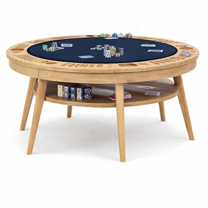 Table <span class=keywords><strong>de</strong></span> <span class=keywords><strong>poker</strong></span> <span class=keywords><strong>de</strong></span> casino <span class=keywords><strong>de</strong></span> luxe en bois <span class=keywords><strong>de</strong></span> haute qualité, design personnalisé, table <span class=keywords><strong>de</strong></span> <span class=keywords><strong>poker</strong></span> ronde moderne Texas Hold'em - Product Image 1