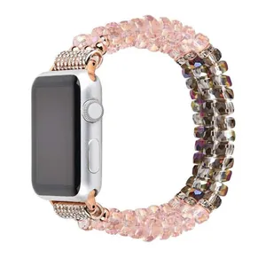 P701-E pearl beaded women interchangeable watches band wristbands watch bands for iwatch Series