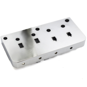 Pont de basse en acier inoxydable poli, durable, non revêtu, 5 cordes - Product Image 4