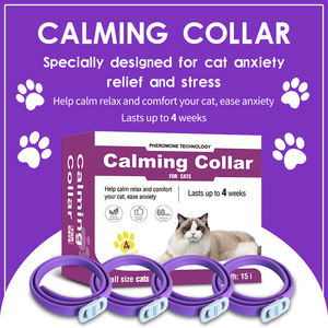 <span class=keywords><strong>Collar</strong></span> calmante de gato de Material PVC de 4 piezas al por mayor para gato <span class=keywords><strong>Collar</strong></span> impermeable de longitud ajustable Material suave de alta calidad - Product Image 6