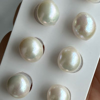 Perles Edison nues de 11-13 mm, paire assortie, avec légère tache, perles à percer pour boucles d'oreilles, colliers et pendentifs DIY