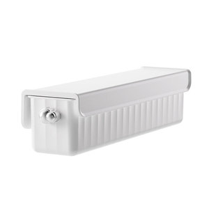 Wall Mounted <b>Storage</b> <b>Box</b> For Underwear Socks Organizers Punch Free Rectangle Painted White Cream Clothing Organizer - Product Image 2