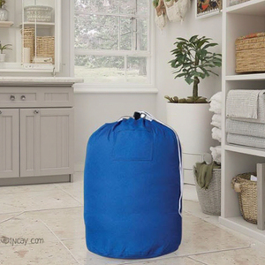 Sac <span class=keywords><strong>à</strong></span> <span class=keywords><strong>linge</strong></span> en coton 100% écologique avec cordon de serrage pour le rangement - Product Image 6