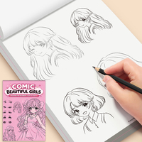 Livre de dessin de belles filles de style manga, livre de tutoriel de croquis d'anime pour débutants, cahier d'exercices de personnage de manga