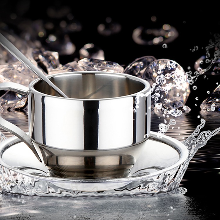 Lot De 4 Couvercles De Tasse En Inox Uxcell - Argent - Diamètre 8,5 Cm - Pour Gobelets