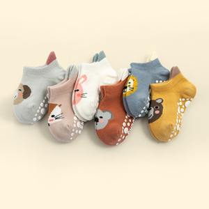 Nouveau-né tricoté bébé chaussettes 3D dessin animé Animal anti-dérapant décontracté chaussettes de sol <span class=keywords><strong>6</strong></span> paires ensemble pour garçons filles <span class=keywords><strong>taille</strong></span> 0-3 pour les enfants d'âge préscolaire - Product Image 5