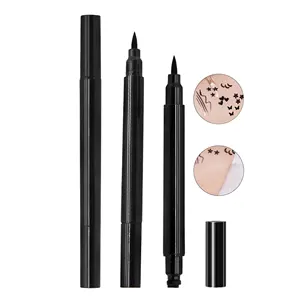 Label pribadi tahan lama tahan air Eyeliner cap Mineral berbasis pensil alami rias mata kosmetik meningkatkan kecantikan