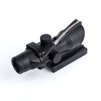 Lunette de visée laser rouge AIM-O 4X 32 avec point rouge, éclairage 4X, accessoire tactique AO1002, 520g, en alliage d'aluminium durable