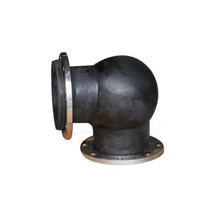 Leeboo rubber pipefitting ss flange connection 90 degree expansion joint flexible 90 degree rubber elbow