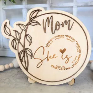 Custom Unique Religious Gift for Mom and Dad Wooden Christian Mother's Father's Day Gifts Biblical Handmade Signs