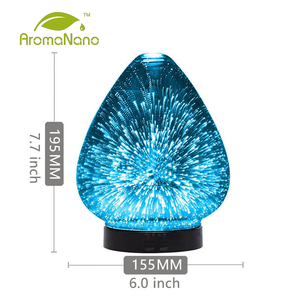 Máy Khuếch Tán Tinh Dầu 100Ml AU/JP/UK/EU Máy Tạo Độ Ẩm Không Khí Nước 3D Trang Trí Bình Thủy Tinh Đèn Tạo Độ Ẩm Có Đèn LED - Product Image 2