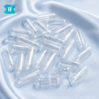 Capsules végétales transparentes en HPMC certifiées NSF, tailles 0, 00, 1, coques de capsules vides rigides, logo personnalisé