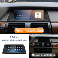 STWEIQualcomm Snapdragon680 6225 Android14 8.8 pouces pour BMW E70 E71 X5 X6 Lecteurs multimédias de voiture CPU GPS Navi CarPlay AUTO