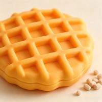 Balles rebondissantes transfrontalières en forme de blocs de construction, style gaufre, faites à la main, qui font un son croquant et grincant – Matériau parfait pour un jouet.