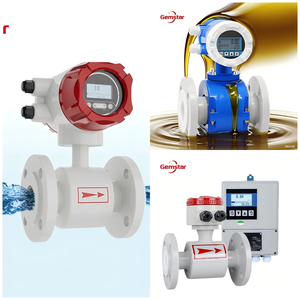 Hoogprecisie 0,5% nauwkeurigheid digitaal LCD-display RS485 4-20mA HART slimme water- en olie-puls elektromagnetische flowmeter - Product Image 1