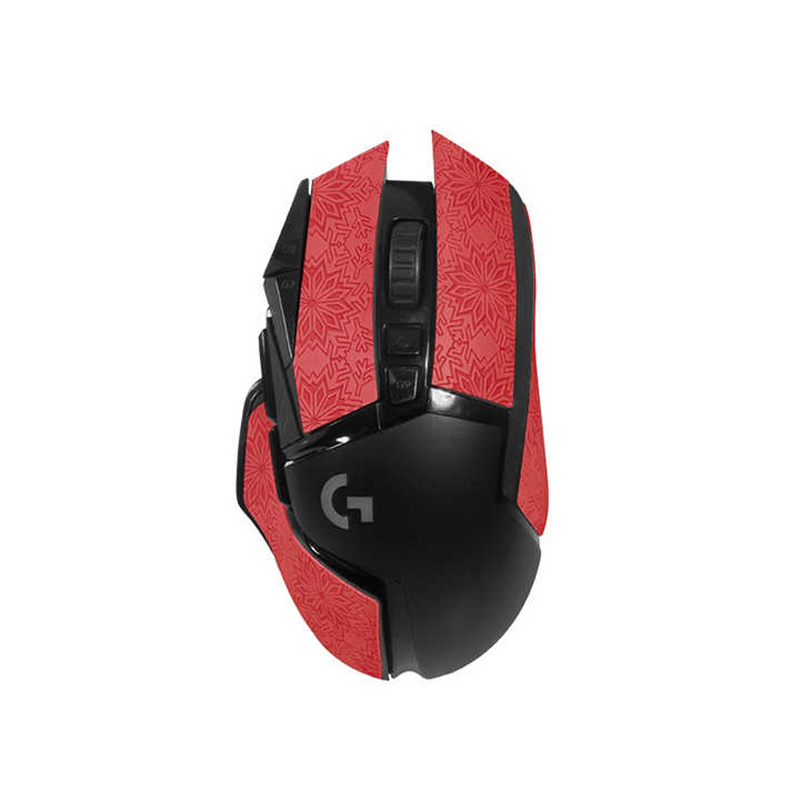 1pcs demi-pack souris autocollant-motif de neige rouge
