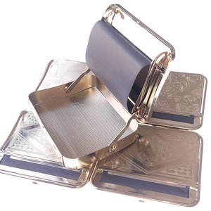 70mm Manual Metal Cigarette Box Smoking weeds Rolling Machine Case make cone joint roller box tobacco storage