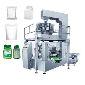 Linpack bag fully automatic fill seal packing machine for 1 5 kg puffed cooked rice