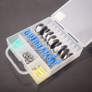 Accesorios de Pesca: Set de Abrazaderas Antienredos 7+1 y 7+2, Cuentas Antienredos, Plomos, Flotadores, Asientos para Señuelos, Eslabones Giratorios Tipo Ocho para Pesca en Agua Dulce - Product Image 1